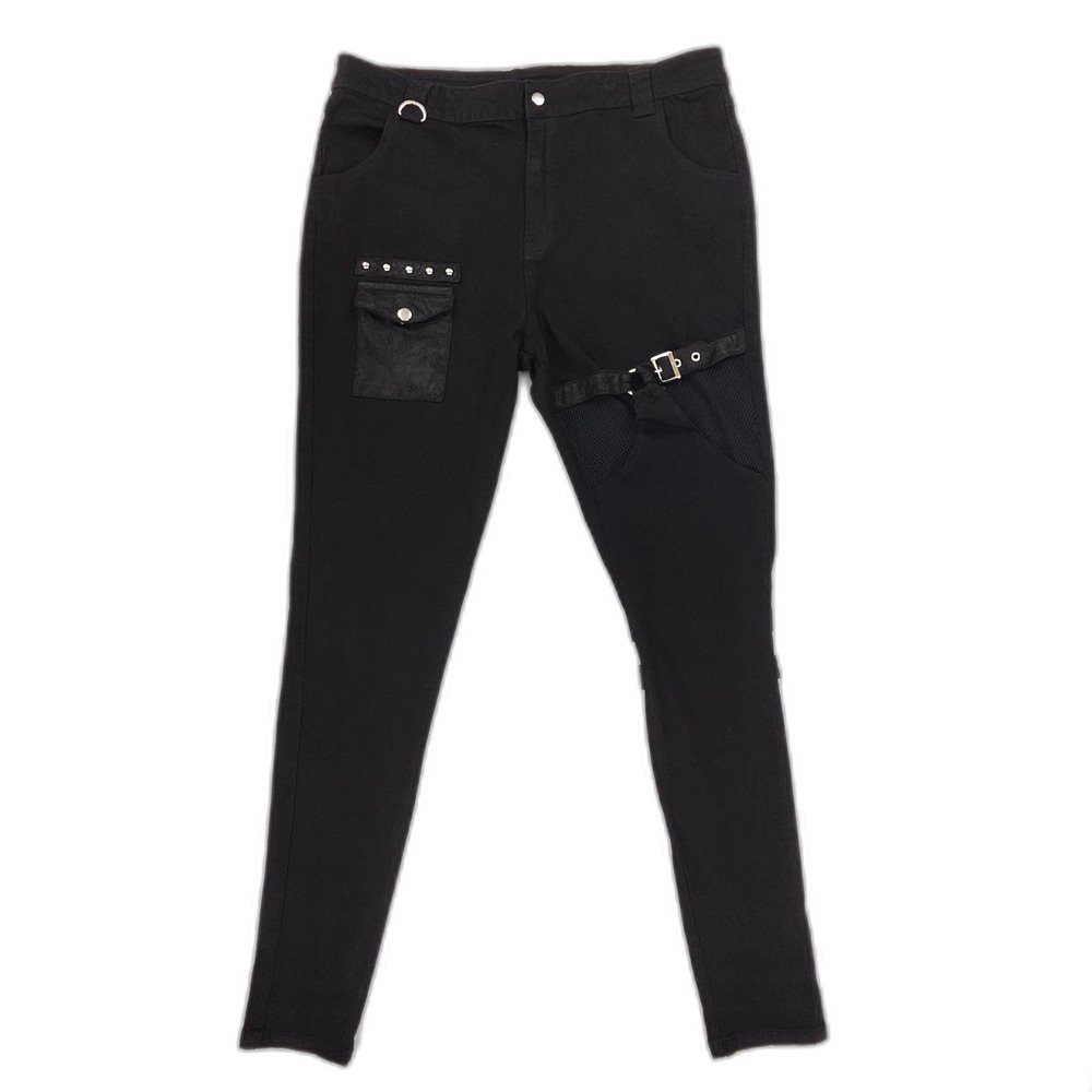 DOLLS KILL Killstar Warrior Witch Jeans Fishnet Goth Vamp Grunge E-Girl Emo XXL
